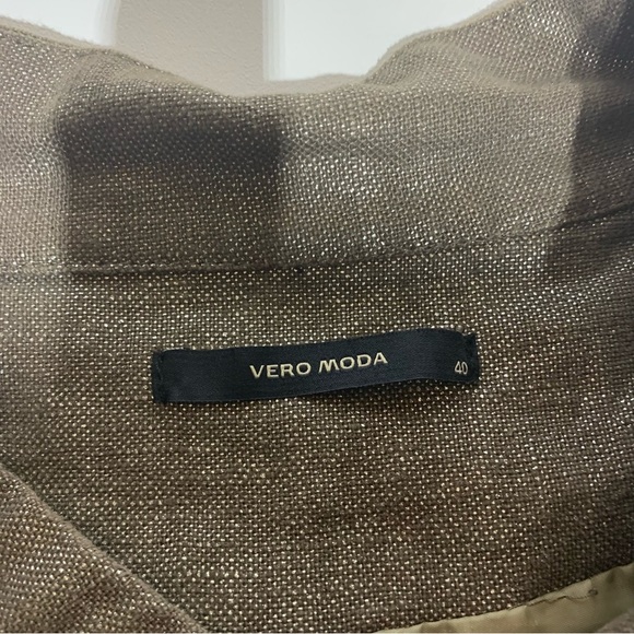 VERO Moda M cropped metallic thread minimalist blazer - Picture 2 of 7